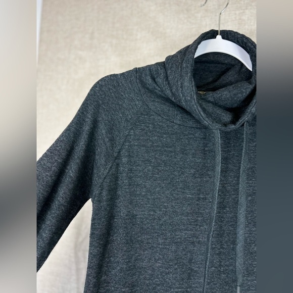 Prana merino blend sweatshirt dress charcoal grey size xs - Picture 7 of 15